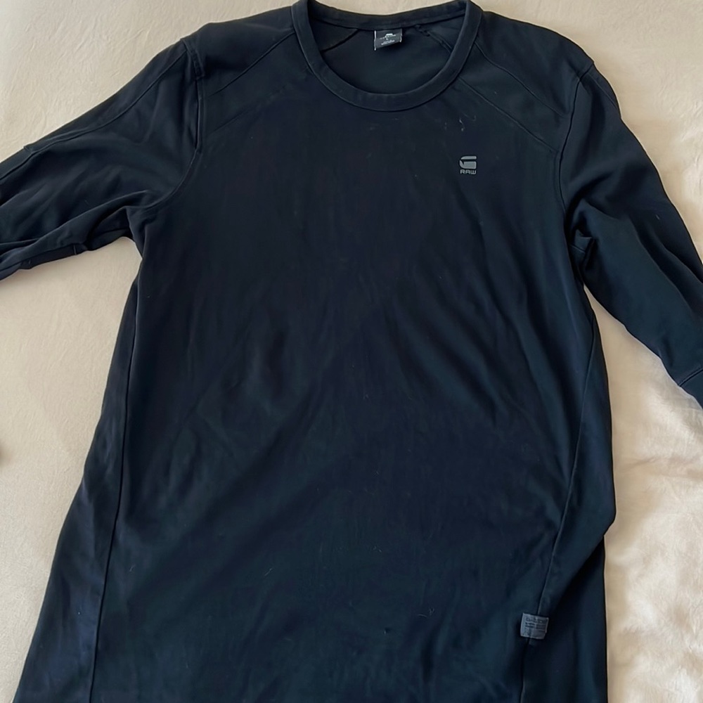 Black. G star-raw. Long sleeve shirt. Men